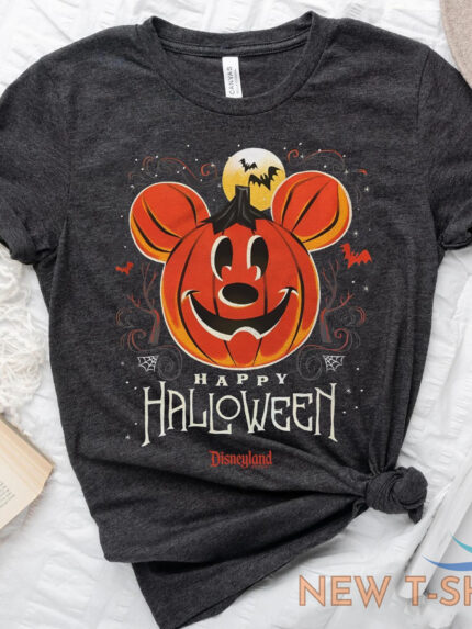 mickey mouse pumpkin disney happy halloween t shirt disneyland halloween trip 0.jpg