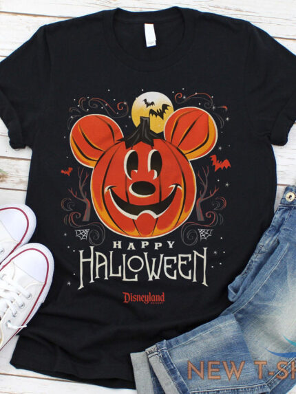 mickey mouse pumpkin disney happy halloween t shirt disneyland halloween trip 1.jpg