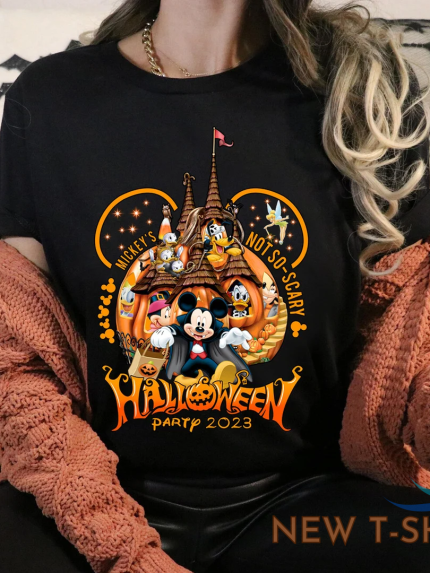 mickey s halloween castle not so scary halloween party 2023 tshirt women 0.png