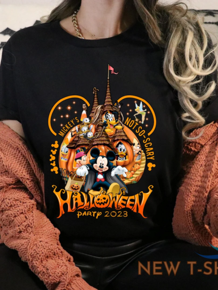 mickeys halloween castle not so scary halloween party 2023 tshirt women 0.png