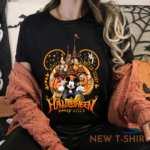 mickeys halloween castle not so scary halloween party 2023 tshirt women 1.png