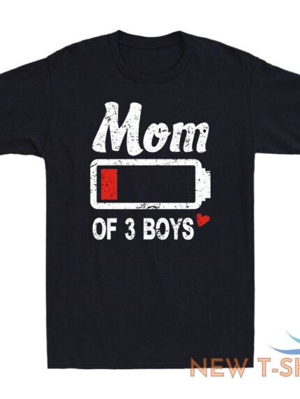 mom of 3 boys low battery funny family matching mothers day gift novelty t shirt 0.jpg