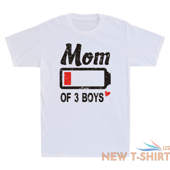 mom of 3 boys low battery funny family matching mothers day gift novelty t shirt 2.jpg