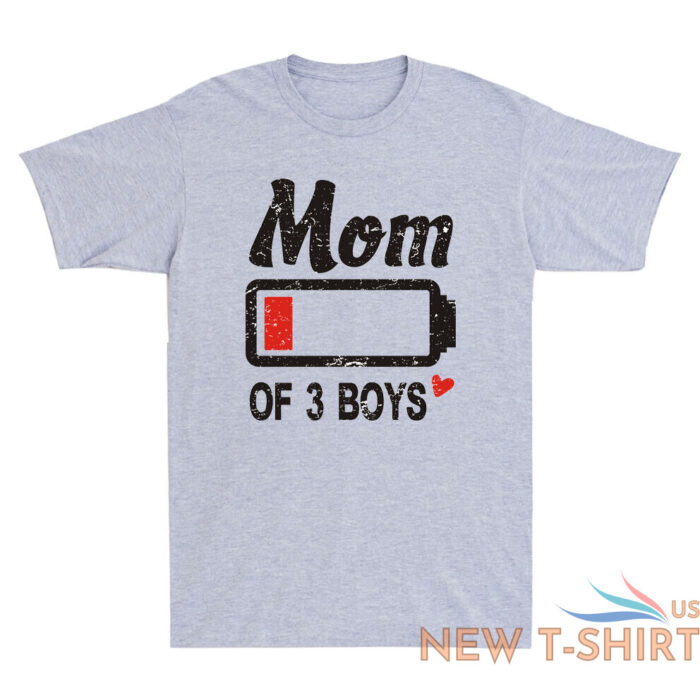 mom of 3 boys low battery funny family matching mothers day gift novelty t shirt 4.jpg