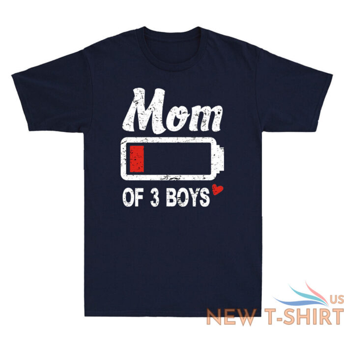 mom of 3 boys low battery funny family matching mothers day gift novelty t shirt 6.jpg