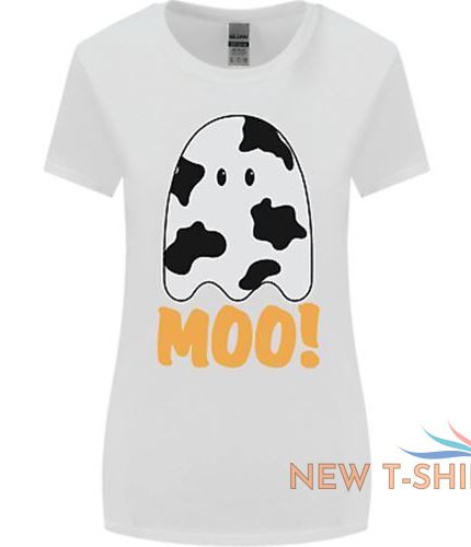 moo funny cow ghost halloween spooky womens wider cut t shirt 1.jpg