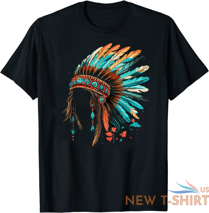 native american indian headdress costume jewelry decor t shirt size s 5xl 0.png