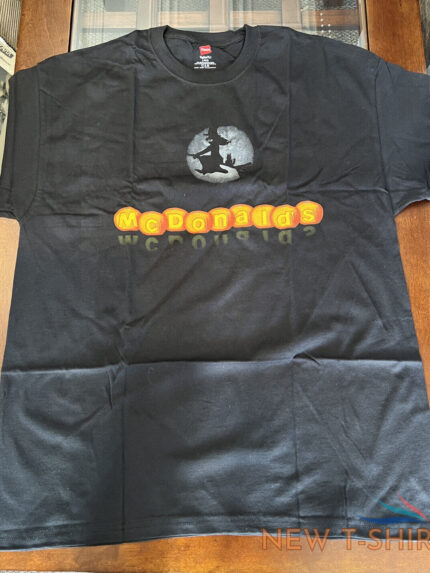 new mcdonalds halloween witch pumpkin shirt hanes 6 1 tagless rare mens large 0.jpg