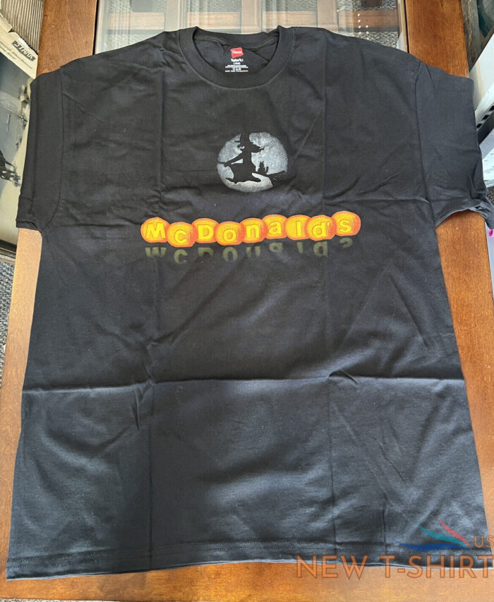 new mcdonalds halloween witch pumpkin shirt hanes 6 1 tagless rare mens large 0.jpg