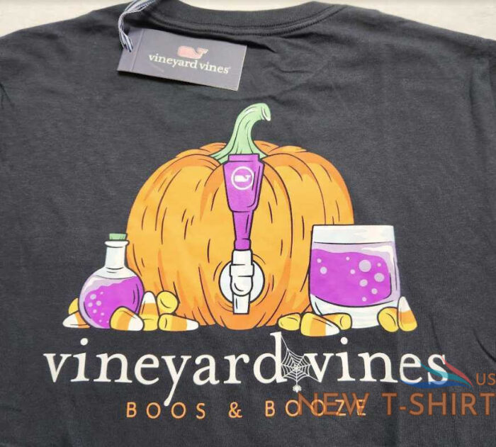 new men s s m xl vineyard vines halloween boos booze long sleeve pocket tee 1.jpg