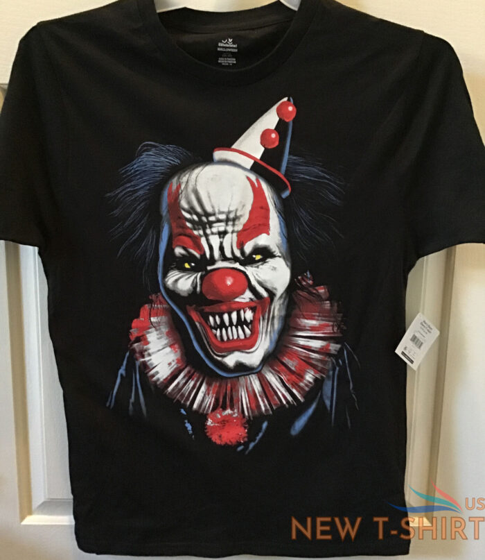 new mens s m l xl 2xl 3xl mad evil clown face t shirt scary horror insane shirt 1.jpg