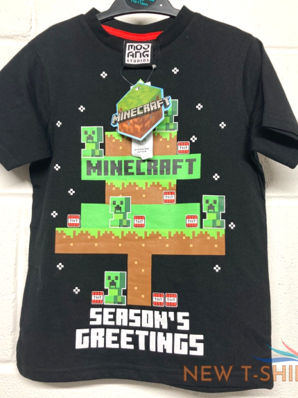 new minecraft season greetings kids t shirt ages 5 14 0.png