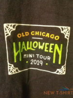 new old chicago beer bar skull halloween glow dark tour black shirt size medium 2.jpg