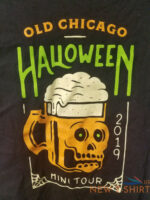 new old chicago beer bar skull halloween glow dark tour black shirt size medium 7.jpg