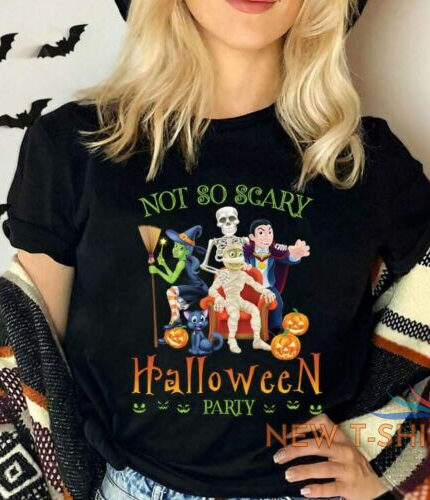 not so scary halloween party t shirts skull skeleton halloween costume tee gifts 0.jpg
