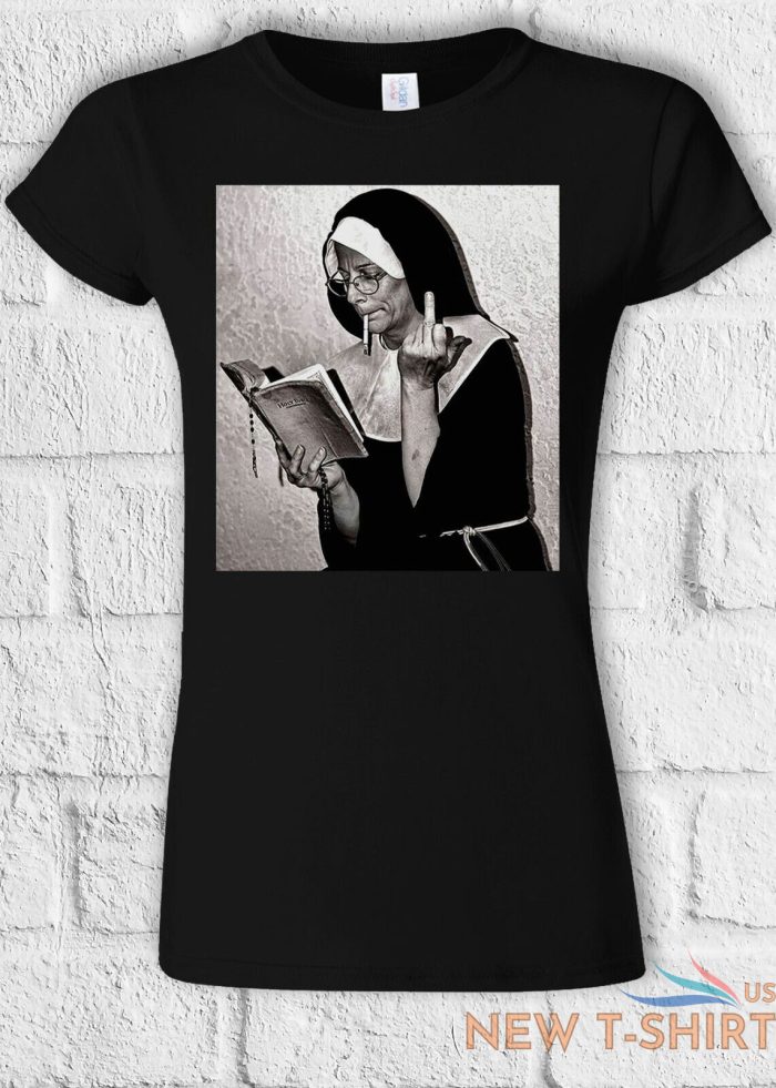 nun middle finger attitude cool t shirt men women hoodie sweatshirt unisex 1330 2.jpg