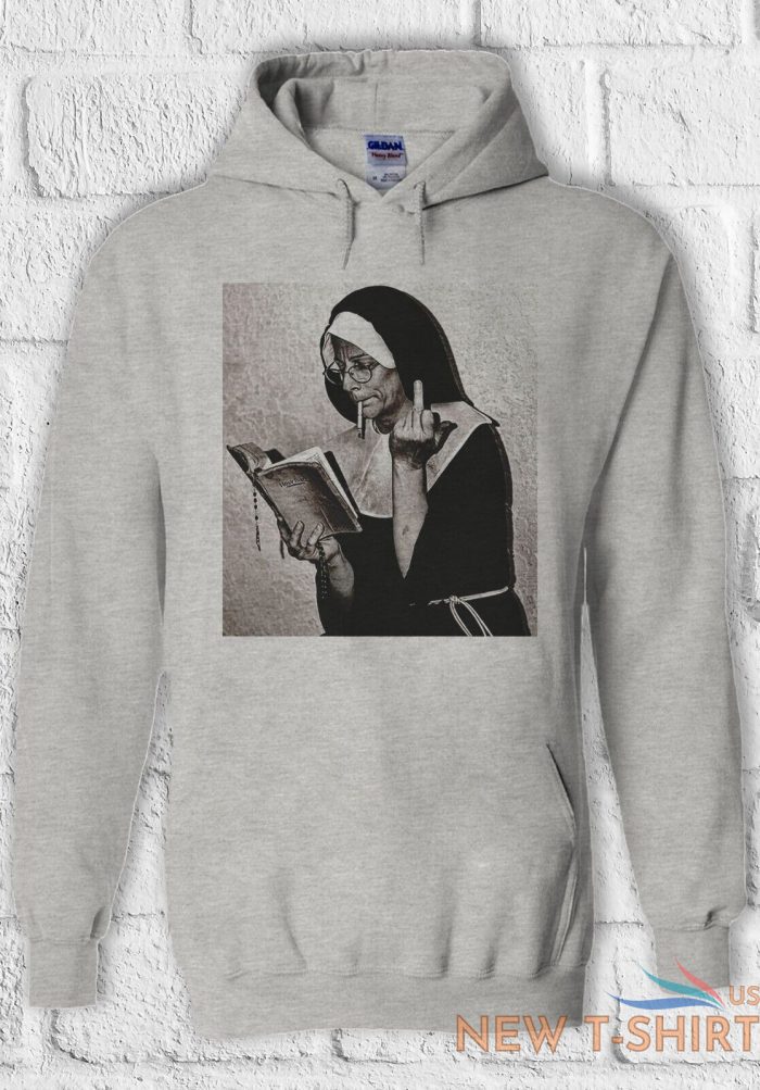 nun middle finger attitude cool t shirt men women hoodie sweatshirt unisex 1330 6.jpg