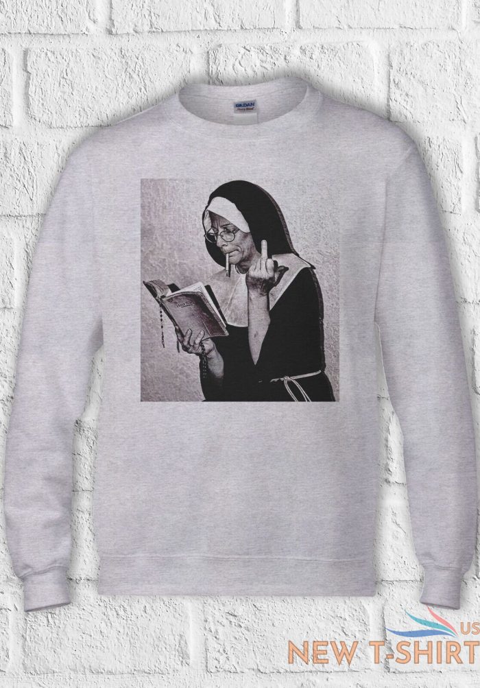 nun middle finger attitude cool t shirt men women hoodie sweatshirt unisex 1330 8.jpg