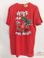 nwt buc ees christmas holiday t shirt red size large never calm always bright 0.jpg