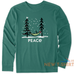 nwt men s life is good peace hammock santa hat christmas green ls crusher tee 1.png