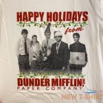 nwt the office happy holidays from dunder mifflin christmas graphic tee shirt s 1.jpg