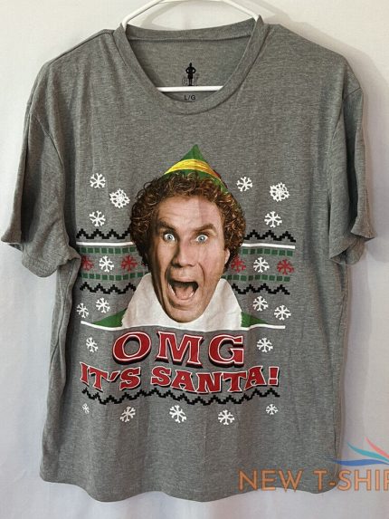 omg it s santa gray tshirt mens size large by briefly stated official elf shirt 0.jpg