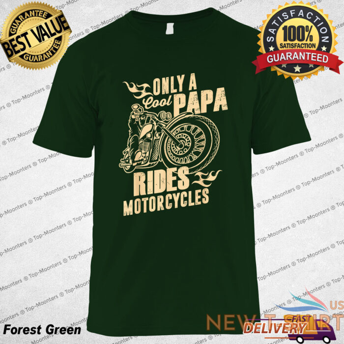 only cool papa rides motorcycles t shirt funny father s day t shirt gift for men 4.jpg