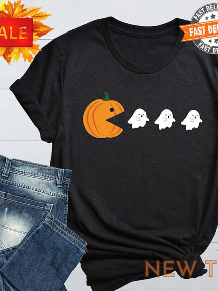 pacman halloween shirt funny ghost shirt gamer halloween outfit halloween ghost 0.jpg