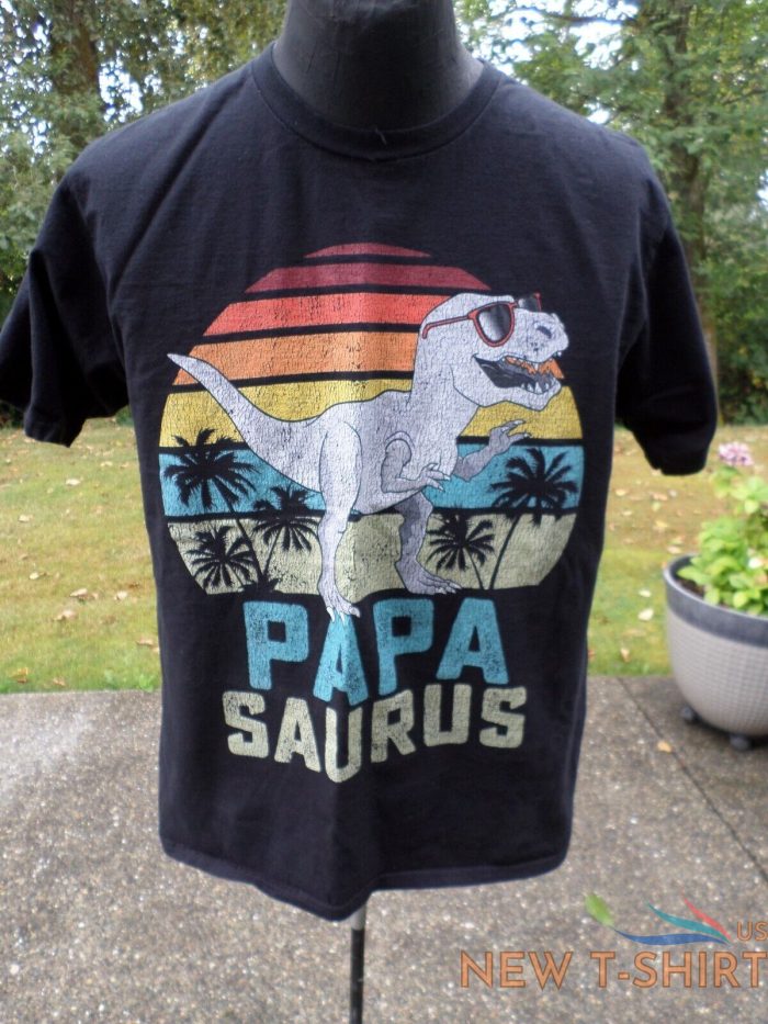 papa saurus t rex dinosaur size l t shirt tee gift vintage looking 0.jpg