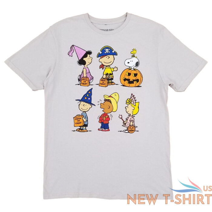 peanuts mens gray short sleeve graphic tee halloween t shirt 0.jpg