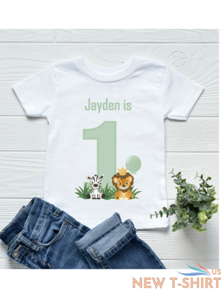personalised boys jungle number 1st birthday t shirt cute first birthday outfit 0.png