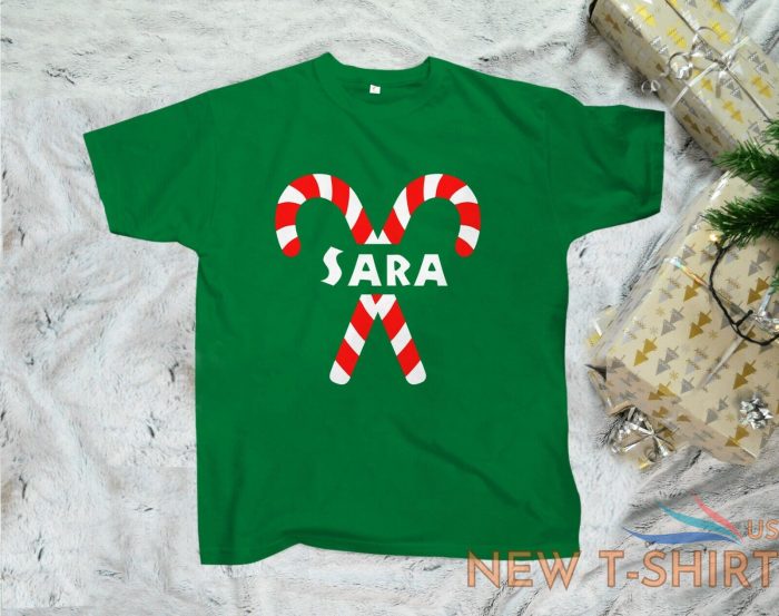 personalised candy cane christmas shirt custom name printed xmas party t shirts 1.jpg