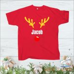 personalised christmas t shirt your text red nose reindeer horns xmas shirt 3.jpg