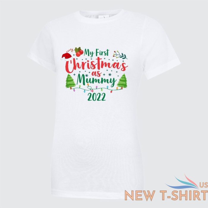 personalised first christmas tshirt family mummy daddy baby suit adult xmas gift 2.jpg