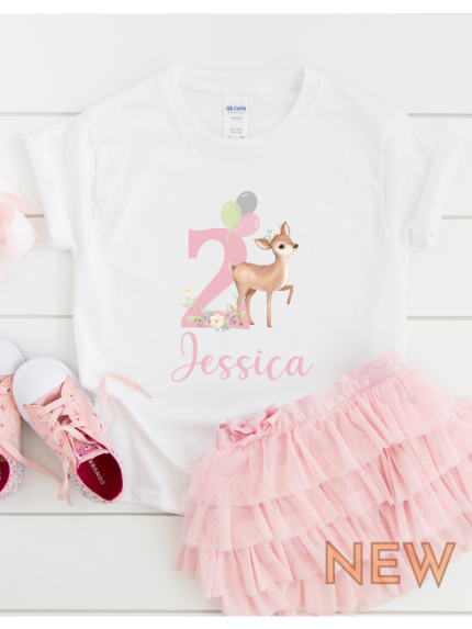 personalised girls pink deer 2nd birthday number t shirt second birthday outfit 0.png