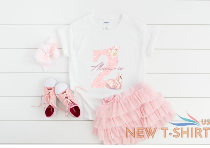 personalised girls pink swan 2nd birthday number t shirt second birthday outfit 0.png