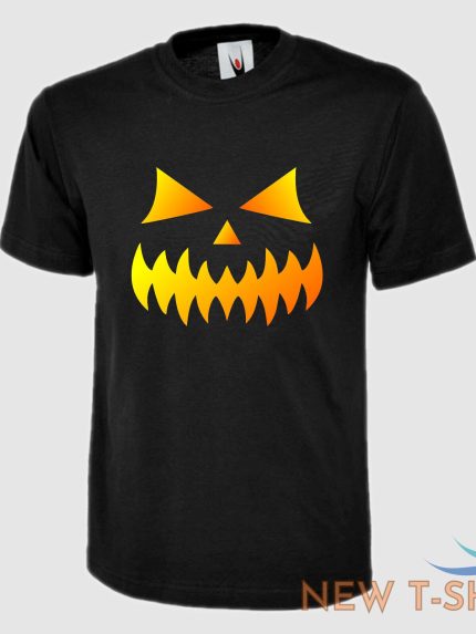personalised halloween scary funny face unisex adults classic t shirt tee top 0.jpg