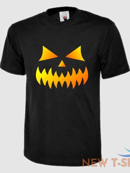 personalised halloween scary funny face unisex adults classic t shirt tee top 1.jpg