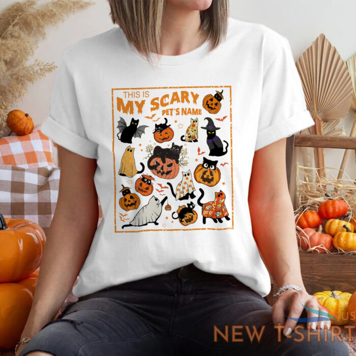 personalized black cat witch t shirt black cat halloween t shirt pumpkin cat 4.jpg