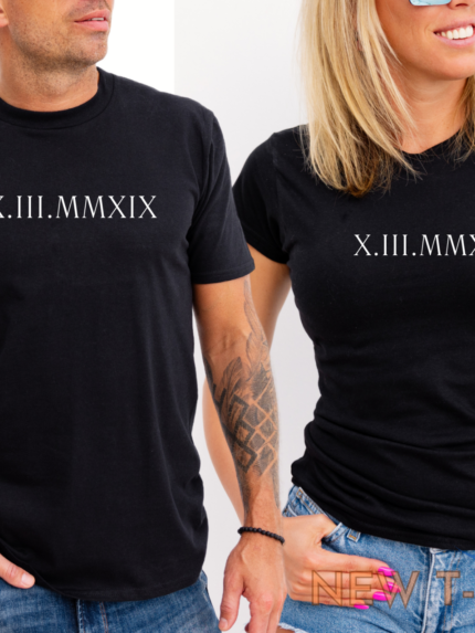 personalized custom roman numeral couple tshirts mens womens matching tops gifts 0.png