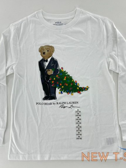 polo ralph lauren boys christmas tree polo bear long sleeve t shirt nwt freeship 1.jpg