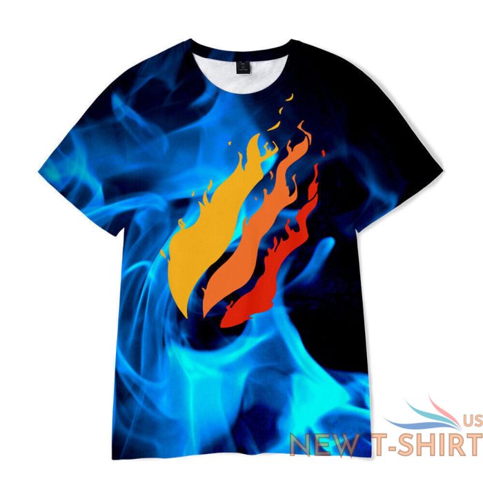 prestonplayz 3d flame print kids short sleeve t shirt youtube casual tshirt tops 2.jpg