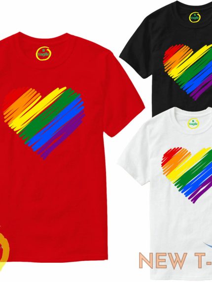 pride rainbow heart t shirt tee summer lgbt pride lgbtq gay top adult sm 3xl 0.jpg