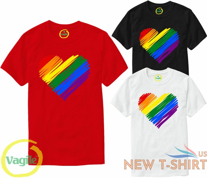 pride rainbow heart t shirt tee summer lgbt pride lgbtq gay top adult sm 3xl 0.jpg