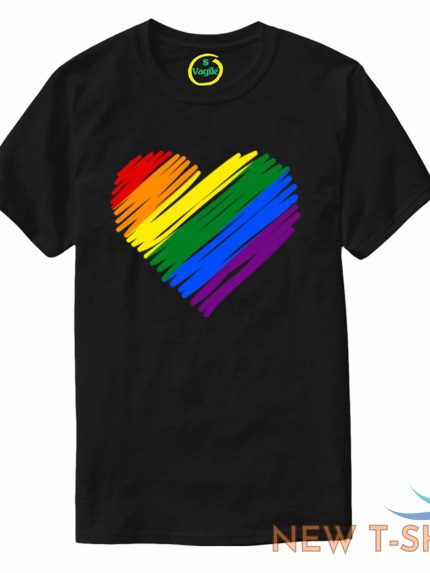 pride rainbow heart t shirt tee summer lgbt pride lgbtq gay top adult sm 3xl 1.jpg