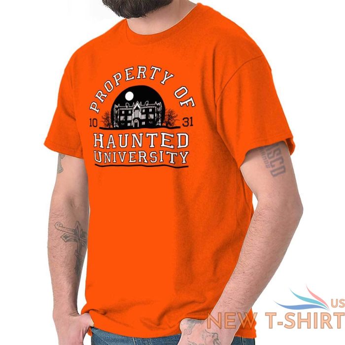 property haunted university college halloween womens or mens crewneck t shirt te 0.jpg