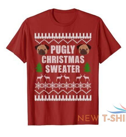 pugly ugly christmas fun dog pug lover t shirt t shirt 0.jpg