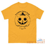pumpkin patch staff halloween t shirt men s classic tee with spiders coming out 6.jpg