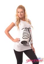 purpless maternity halloween skeleton print cotton pregnancy t shirt top 2016 3.jpg