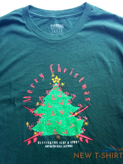 rare huntington surf and sport merry christmas holiday t shirt large hss ca 1.png